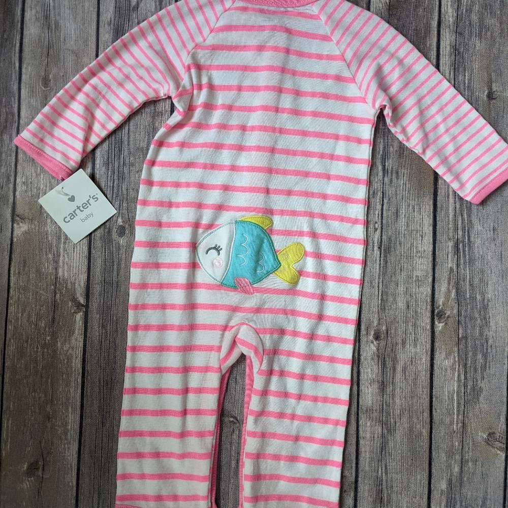 Baby girl footless button up one piece